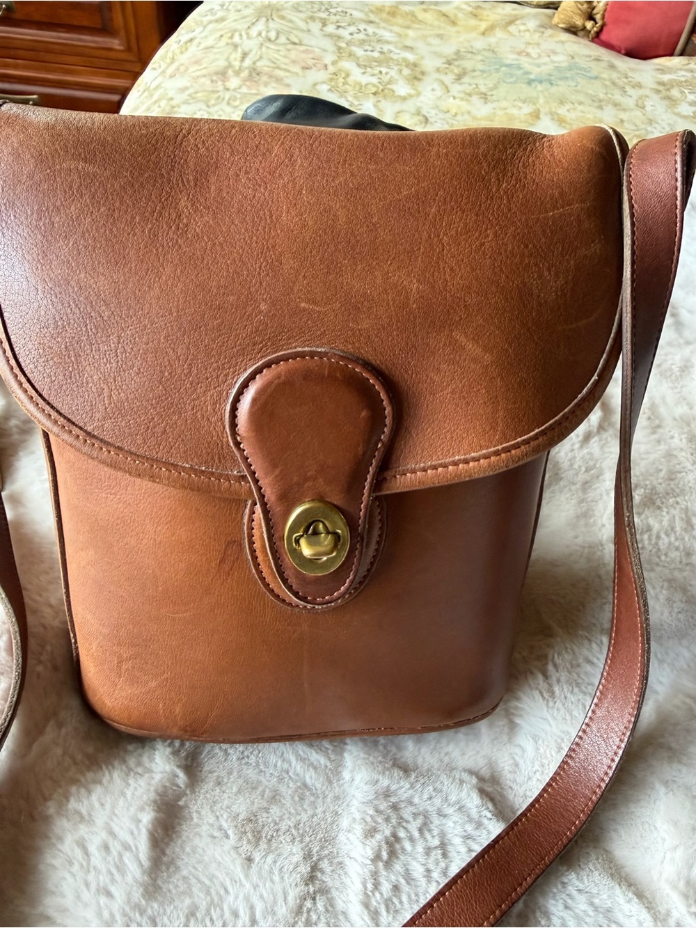 Vintage, Coach Leather Crossbody Bag